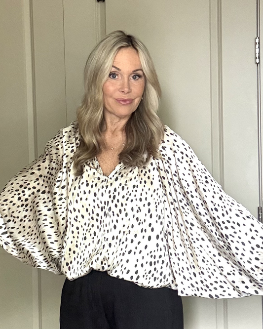 Leopard Print Batwing Top