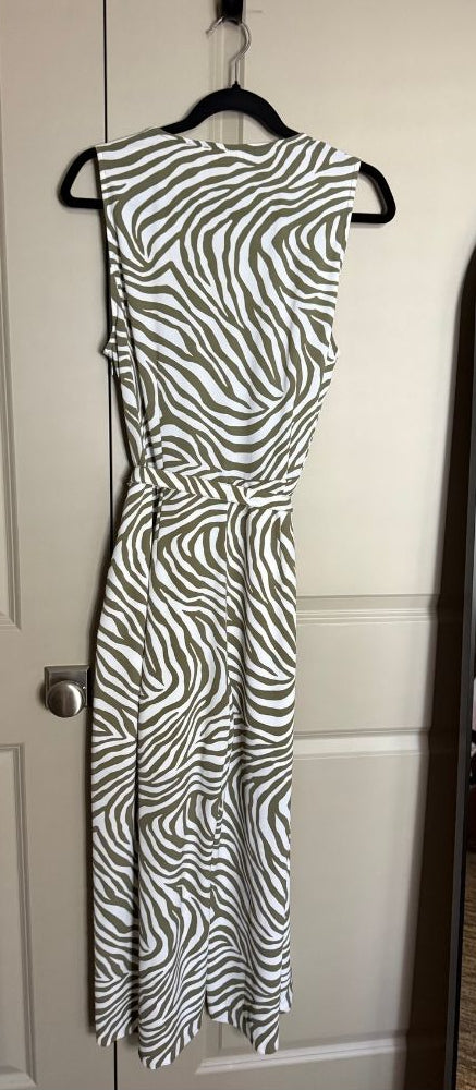 SIZE 10 Michael Kors Olive green Zebra Romper Jumpsuit