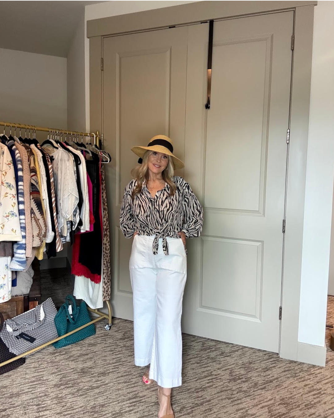 Zebra Free People Blouse