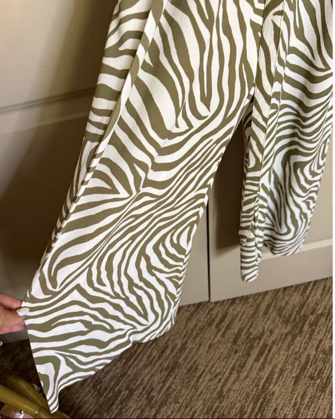 SIZE 10 Michael Kors Olive green Zebra Romper Jumpsuit