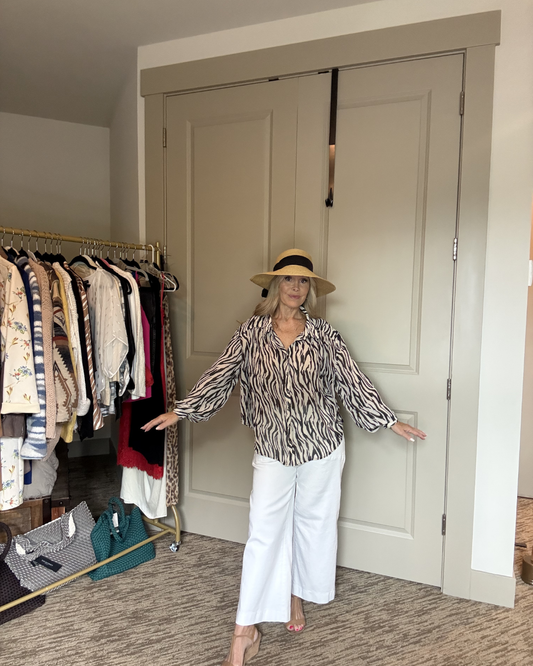Zebra Free People Blouse