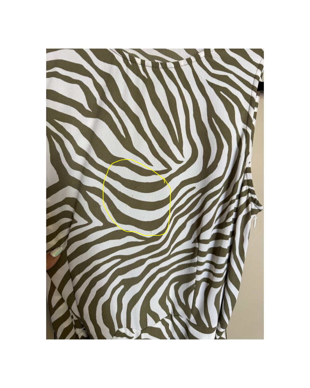 SIZE 10 Michael Kors Olive green Zebra Romper Jumpsuit