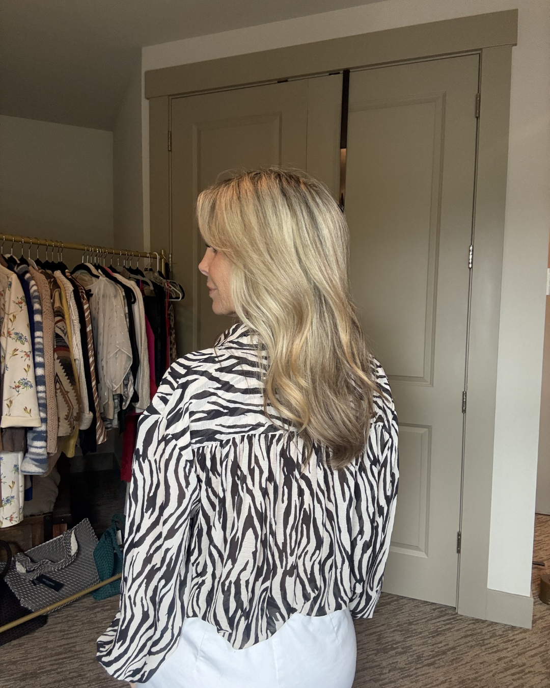 Zebra Free People Blouse