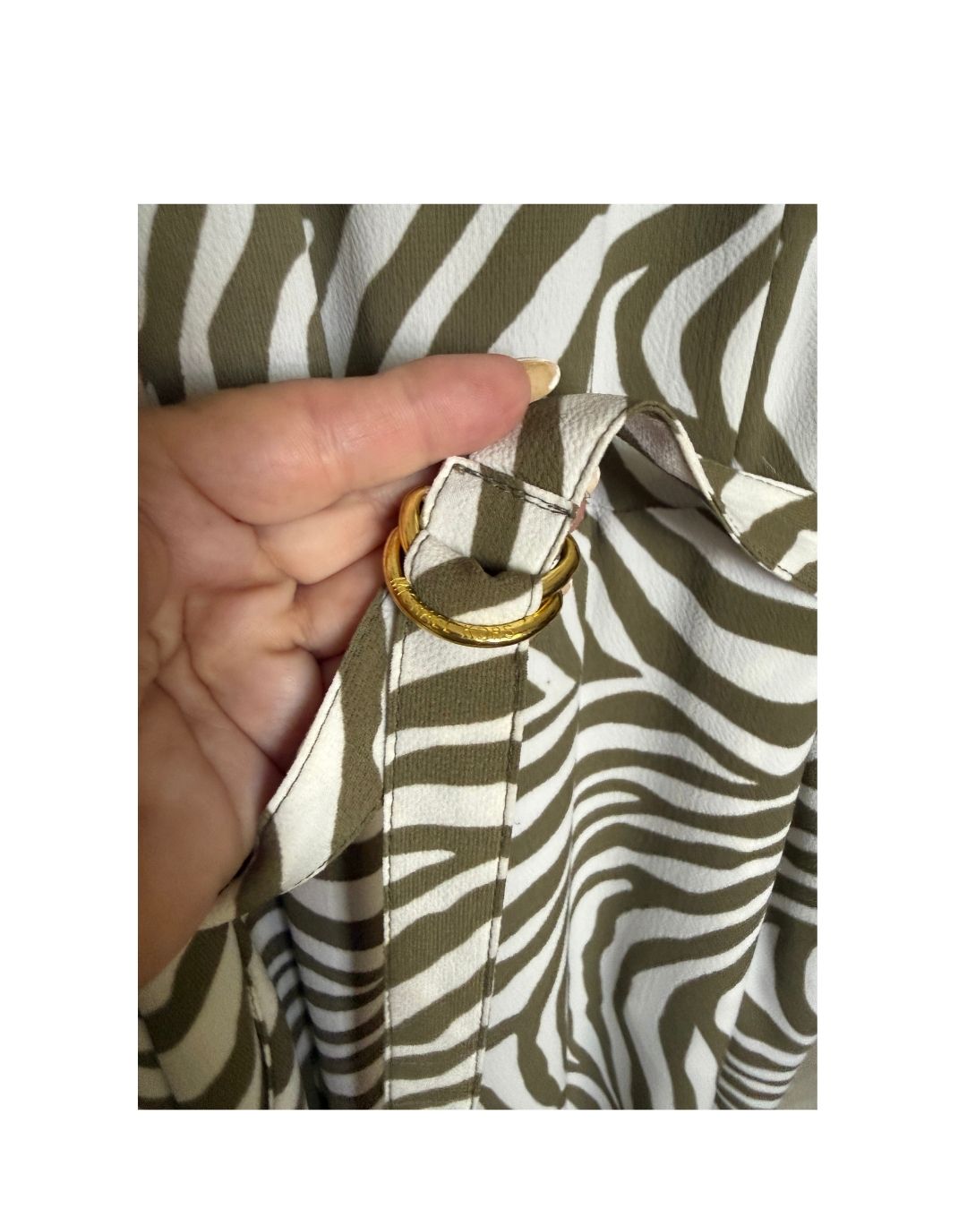 SIZE 10 Michael Kors Olive green Zebra Romper Jumpsuit