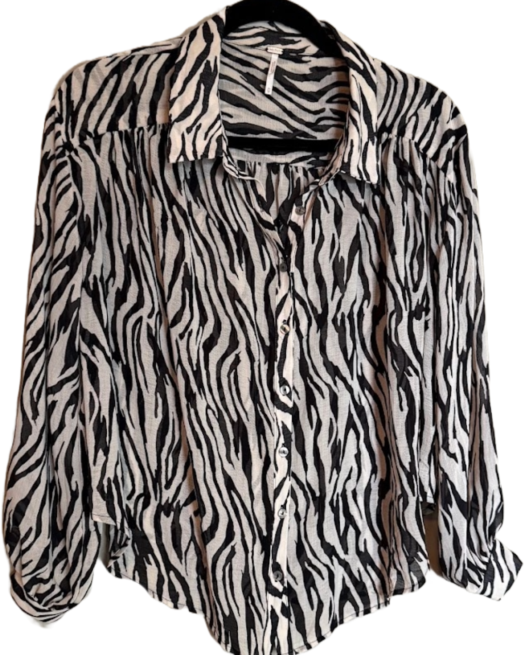 Zebra Free People Blouse