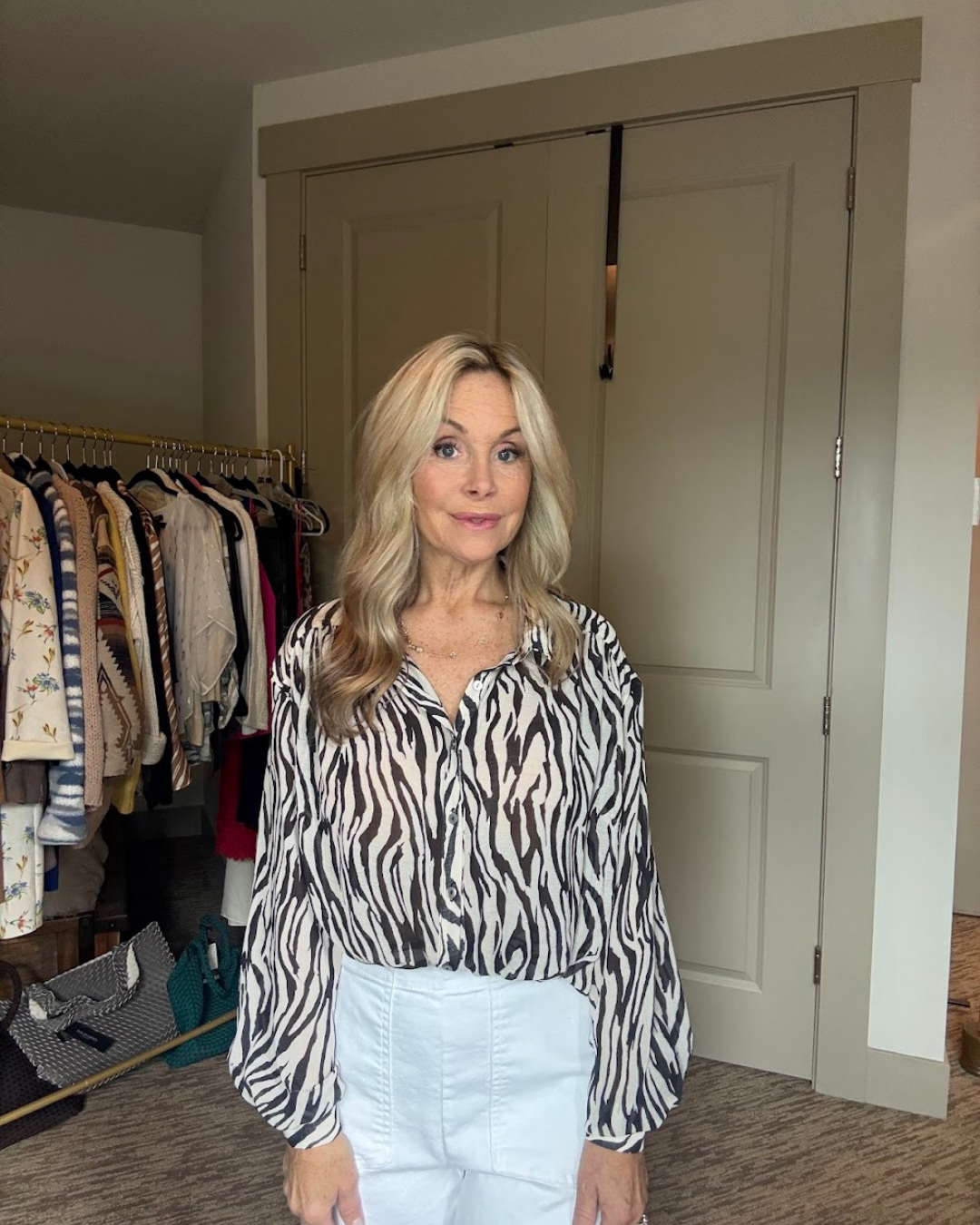 Zebra Free People Blouse