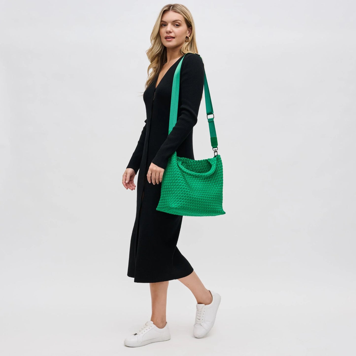 SOL and SELENE Sky's the Limit Medium Green Tote Bag NWT
